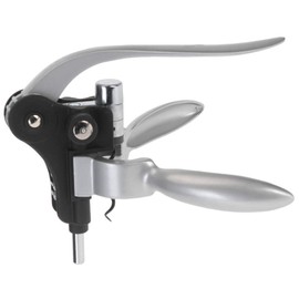 Mazali Alu Alloy (Rabbit Model) with Extra Design Blistercard/Double Blister: 1 X Corkscrew Aluminium1 X Spare Screw, Steel Black/Silver, 22 x 9 x 29.4 cm