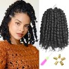 8 Packs Pre-twisted Passion Twist Crochet Hair for Black Women,