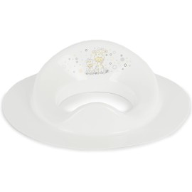 BIECO 11001706 Children's Toilet Seat White with Giraffe Motif Approx. 32 x 36.5 x 5 cm from 8 Months to 4 Years