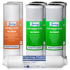 iSpring F7-CTO 1-Year Replacement Filter Kit for 5-Stage Reverse Osmosis, 7-Pack