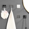 Vanloory Bath Towel Hooks, 6 Pack Self Adhesive Square Coat