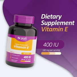 Prati Donaduzzi - Vitamin E - 400 IU - 100 Soft Gel Capsules