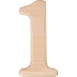 Hillman 847322 Pine House Number 1, 6.5-Inch Wood