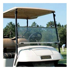 Buggies Unlimited E-Z-GO TXT Clear Fold Down Windshield - Bolt Style (Fits 1994.5-2013)
