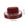 Toddmomy Red High Temperature Resistant Gas Stove Knob Replacement 2.75
