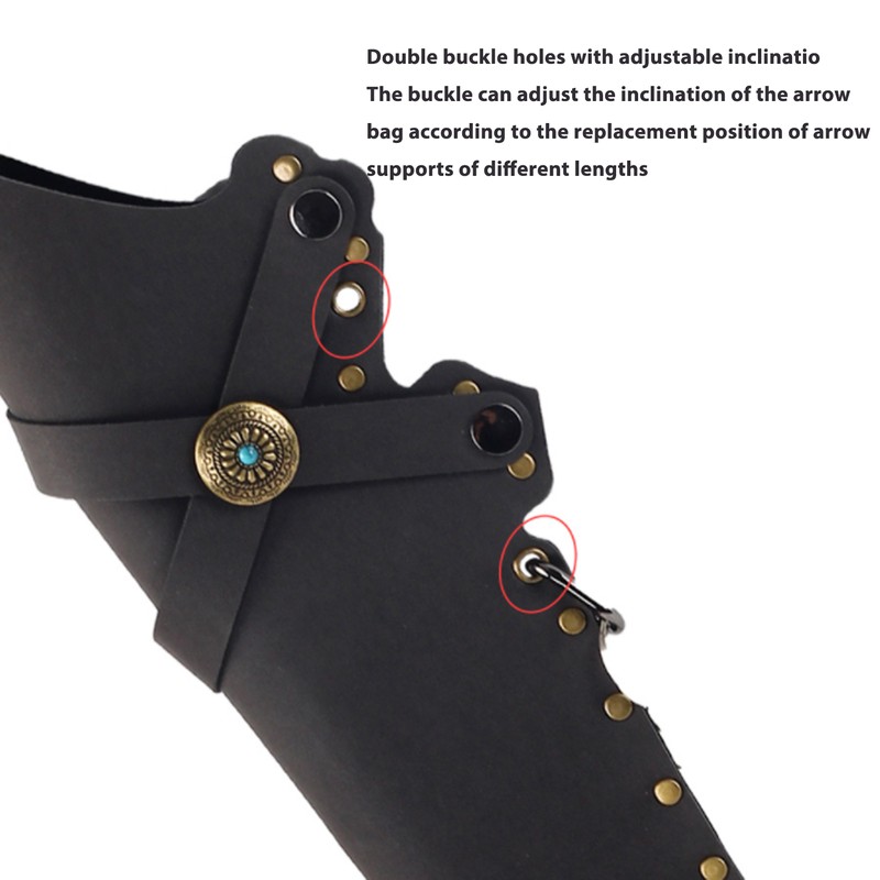 Archery Arrow Quiver Holding 20 Arrows Leather Archery Arrow Holder