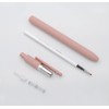 czxwyst 5pcs Retractable Gel Ink Pens 0.5mm Fine Point Black