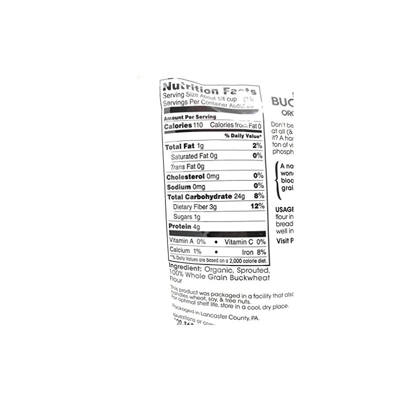 Pure Living Liv Organic Sprouted Buckwheat Flour - 24 oz
