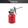 Utoolmart Oil Can Pump Oiler, 250g Capacity Metal High Pressure
