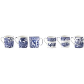 Spode Blue Room Fine Earthenware Coffee & Tea 16 Oz - Blue/White - Aesop's Fable
