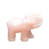 Rose Quartz Elephant, Beautiful Pink Crystal Gemstone Elephant Animal Engraving