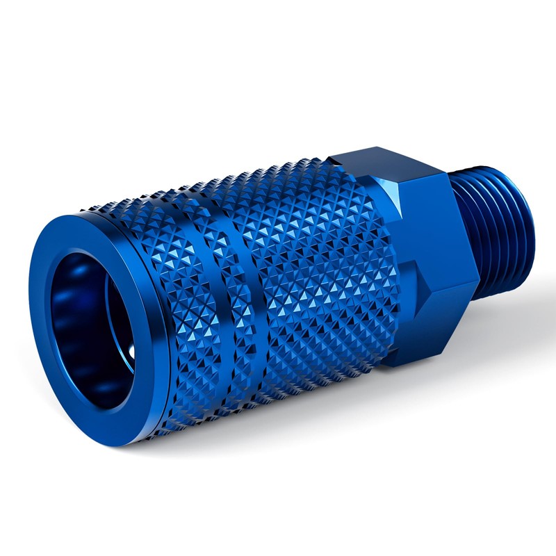 TAISHER 4-Way Straight Air Manifold 5 Ports Aluminum Industrial Pneumatic