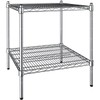 PRO&Family 24" x 24" NSF Chrome 2 Wire Shelf Kit