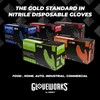 GLOVEWORKS Black Disposable Nitrile Industrial Gloves, 5 Mil, Latex &