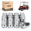 10L0L Golf Cart Chrome Wheel Lug Nuts 1/2"-20 for EZGO