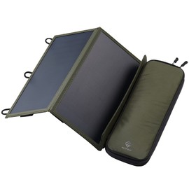 Elecom MPA-NEST-S012OV Solar Charger NESTOUT SOLAR-1 [2 Panels] 14W Olive