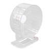 Silent Hamster Wheel with Stand Prevent Slip Clear Acrylic Hamster
