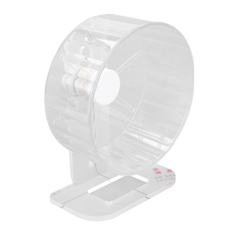 Silent Hamster Wheel with Stand Prevent Slip Clear Acrylic Hamster