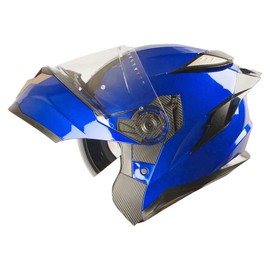 1Storm Motorcycle Modular Full Face Helmet DOT Adults Street Bike Flip up Dual Visor Sun Inner Shield Anti Fog Pinlock Shield: Glossy Blue