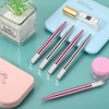 Microblading - 10 bolígrafos manuales para cejas, microcuchillas, de aluminio,