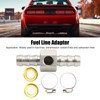 Fuel Line T Fitting Adapter 304 Stainless Steel Pressure Gauge