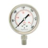 2-1/2" All Stainless Steel Oil Filled Pressure Gauge - 1/4"