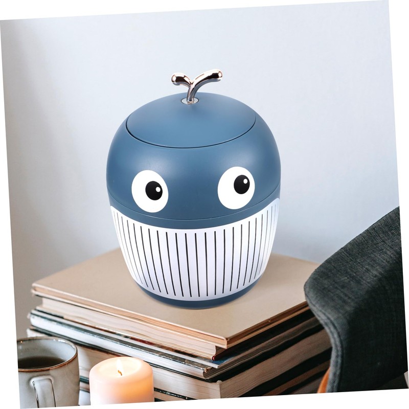 Baby Whale Trash Can Bathroom Trash Can with Lid Kids