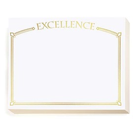 PaperDirect Excellence Specialty White and Gold Certificates, Gold Foil Border 8 1/2 inch x 11 inch, 38lb White Cover Stock, 50 Count