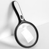 Magnifying Glass Loupe Precision Work Reading Presbyopia 3X LED Large Silver Supplies high magnification