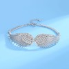 Angle Wings Bracelets for Women Adjustable Chain Bracelet Silver Plated
