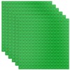 TINGLAND 6 Large Building Plates Compatible with Duplo, Green Blue