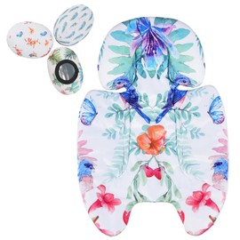 Mamaroo Newborn Insert and 3Pcs Mamaroo Replacement Toy Balls, Breathable Reversible Mamaroo Infant Insert Compatible with 4moms Mamaroo & RockaRoo, Head & Body Support, Machine Washable (White)