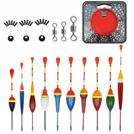 10Pcs Fishing Floats +120g Fishing Weights +6pcs Carp Fishing Accessories