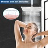 Midanya Rainfall Shower Head Square Stainless Steel Rain Showerhead High