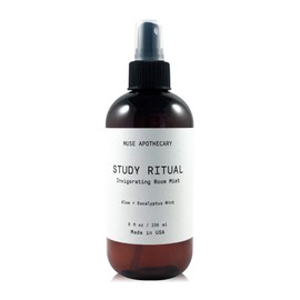 Muse Apothecary Study Ritual - Aromatic and Invigorating Room Mist, 8 oz, Infused with Natural Essential Oils - Aloe + Eucalyptus Mint