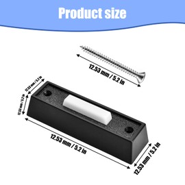 Sankoly Lighted Doorbell Button 2 Piece Doorbell Push Button Garage Door Button Plastic Wall Mounted Door Bell with Soft Blue and Yellow Light