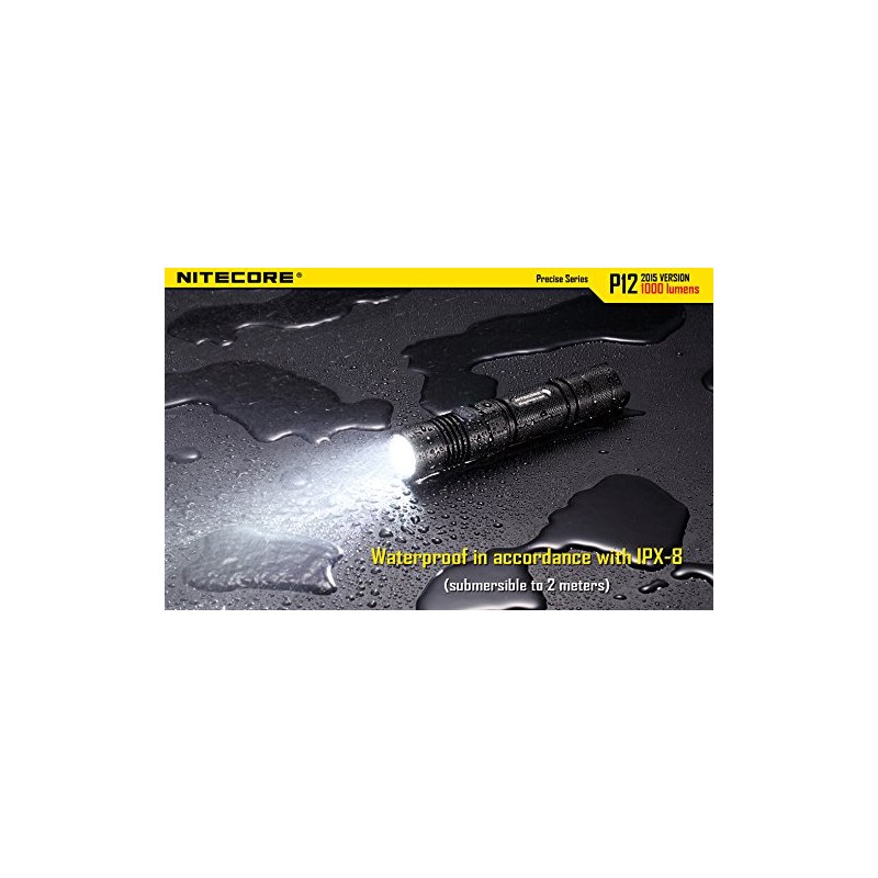 Nitecore P12 2015 Edition LED Flashlight w/ NL189 Battery, UM10