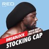 Red by Kiss Dreadlock Stocking Cap, Secure Stretchy Fit for
