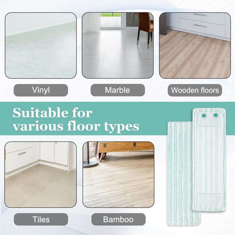 Mop Cloths for Leifheit Profi XL Micro Duo/Cotton Plus Floor