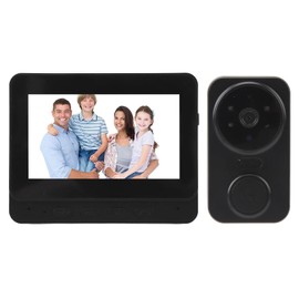 Visual Doorbell Camera, 1080P HD Wide Angle Video Doorbell Support Remote Video Call, 2 Way Intercom, Type C Smart Doorbell for Home Security