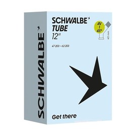 Schwalbe AV1 Inner Tube Black 12x1.75-2.25 (47/62-203) 45° Angle Valve