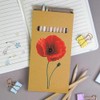 Azeeda 12 x 'Simple Poppy Flower' Long 178mm Coloured Pencils/Pencil