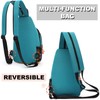Semikk Small Sling Bag Crossbody Backpack for Men Women Sling