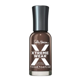 Sally Hansen Xtreme Wear Nail Polish | Streak-Free, Shiny Finish, Long-Lasting, Chip-Resistant, Opaque | Central Bark | Brown Crème Nail Color | 0.4 fl oz