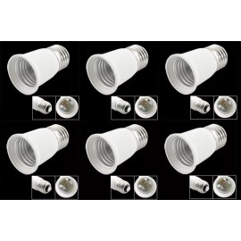 LAVA 6 X  E27 to E27 Base LED Light Lamp Bulb Adapter Converter