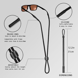 VOOGLASS Stylish Glasses Strap, Keep Your Eye Glasses Securely Around Your Neck, Practical Eyeglass Holder Chain for Men and Women(F6)