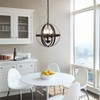 DLLT Vintage Pendant Hanging Light Fixtures, Flush Mount Ceiling Chandelier