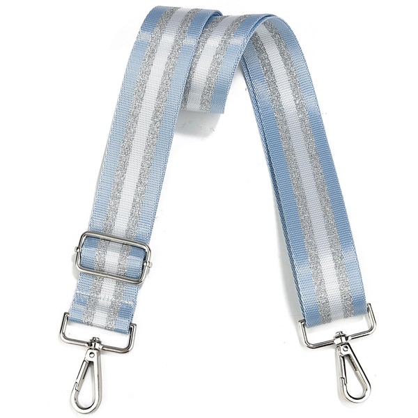 LVYOUME Purse Strap Silver Hardware Wide Bag Straps Replacement Crossbody