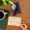 Alaska, Raven and Moon Purple Sky (4x6 Birch Wood Postcards,