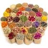 LAVEVE Dried Flowers, 40 Bags 100% Natural Dried Flowers Herbs